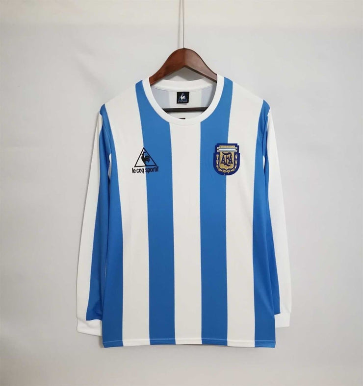 1986 Argentina home retro icon football t-shirts | Soccer jerseys llc