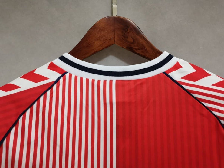 1986 Denmark home away replica vintage retro football shirts