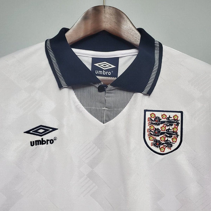 1990 England Home Retro Football Shirt