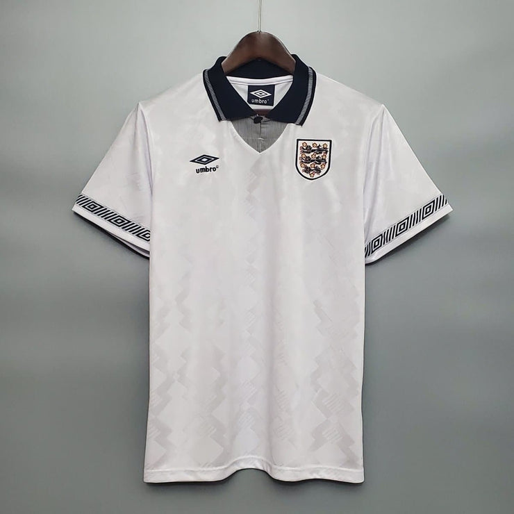 1990 England Home Retro Football Shirt