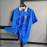 1992 Brazil Classic Blue Away Retro Football Shirts - Soccer Jerseys