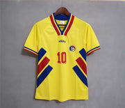 1994 Romania home yellow Retro Football shirts | Soccer jerseys llc