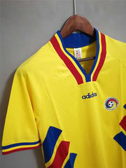 1994 Romania home yellow Retro Football shirts | Soccer jerseys llc