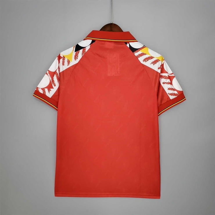 1995 Belgium red Home Retro Football Shirt