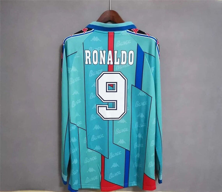 1997 FC Barcelona Cristiano Ronaldo Away Retro Football Shirt - Soccer Jerseys