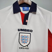 1998 England Home Away long sleeve 13 Retro Vintage Soccer Jerseys