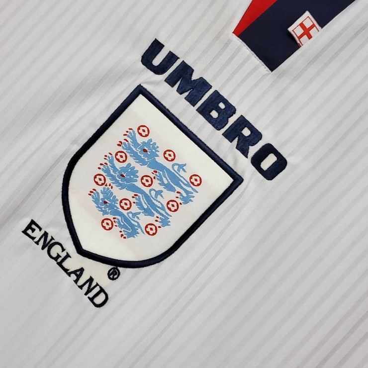 1998 England Home Away long sleeve 13 Retro Vintage Soccer Jerseys