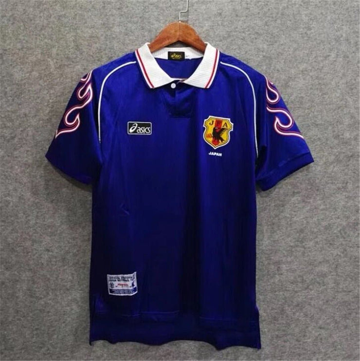 1998 Japan New Home Retro National Football Team Shirt - Soccer Jersey