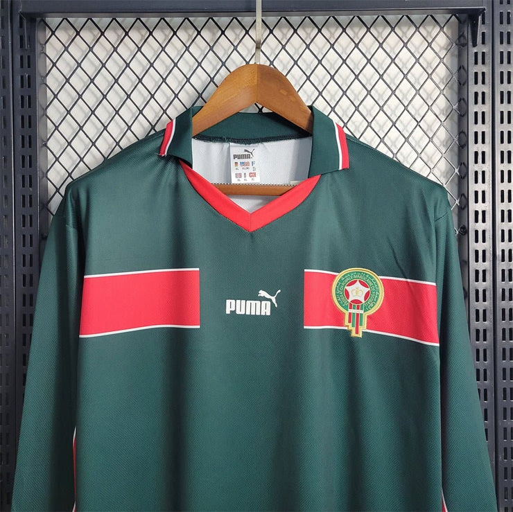 1998 Morocco Puma Home Away long Retro Football Shirt - Soccer Jerseys