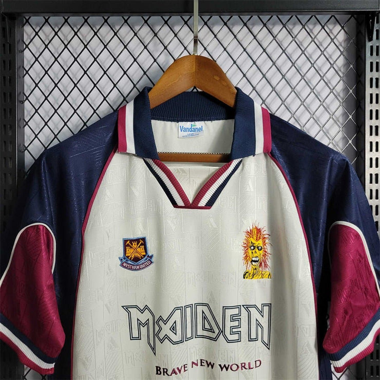 1999 West Ham Iron Maiden Away Edition 10 Retro Soccer Jerseys