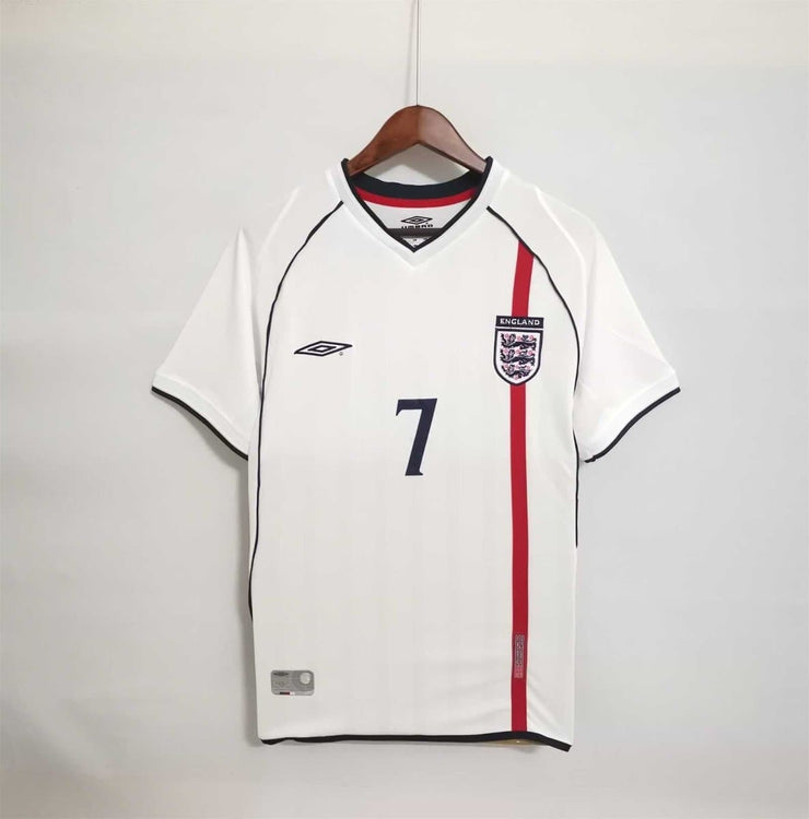 2002 England Home Retro Football Shirt