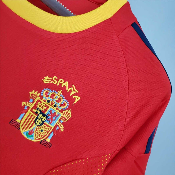 2002 Spain Home Retro Football Shirt