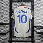 2006 France Zinedine Zidane 10 Away Retro Vintage Soccer Jerseys