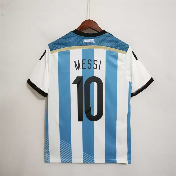 2014 Argentina Home Retro Football Shirt