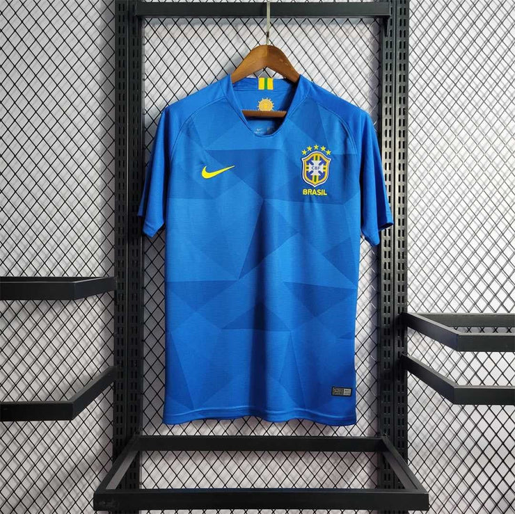 2018 Brazil Away Retro Football Shirt