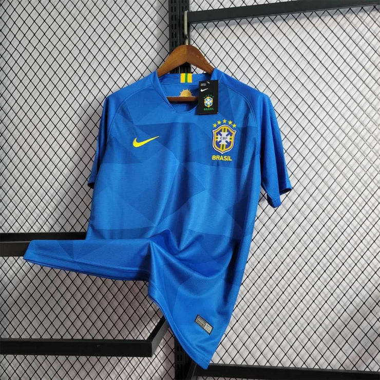 2018 Brazil Away Retro Football Shirt