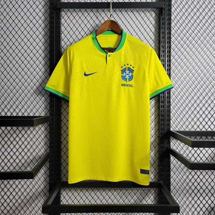 2022 Brazil Home Retro Football Shirt