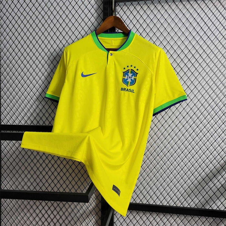 2022 Brazil Home Retro Football Shirt