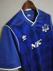 86-87 Everton home Retro Football Shirt