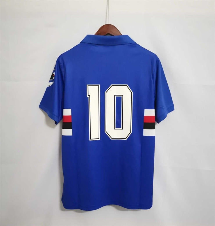 91-92 Sampdoria Home Retro Football Shirt