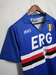 91-92 Sampdoria Home Retro Football Shirt