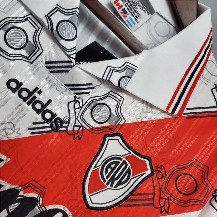 96-97 River Plate Home Retro Football Shirt