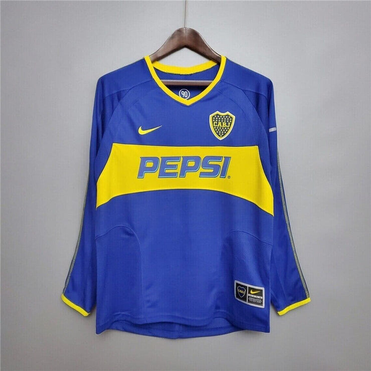 Boca Juniors 2003-2004 Retro Home Shirt