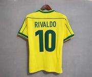 Brazil 1998 World Cup Home Away Retro Vintage Soccer Jerseys