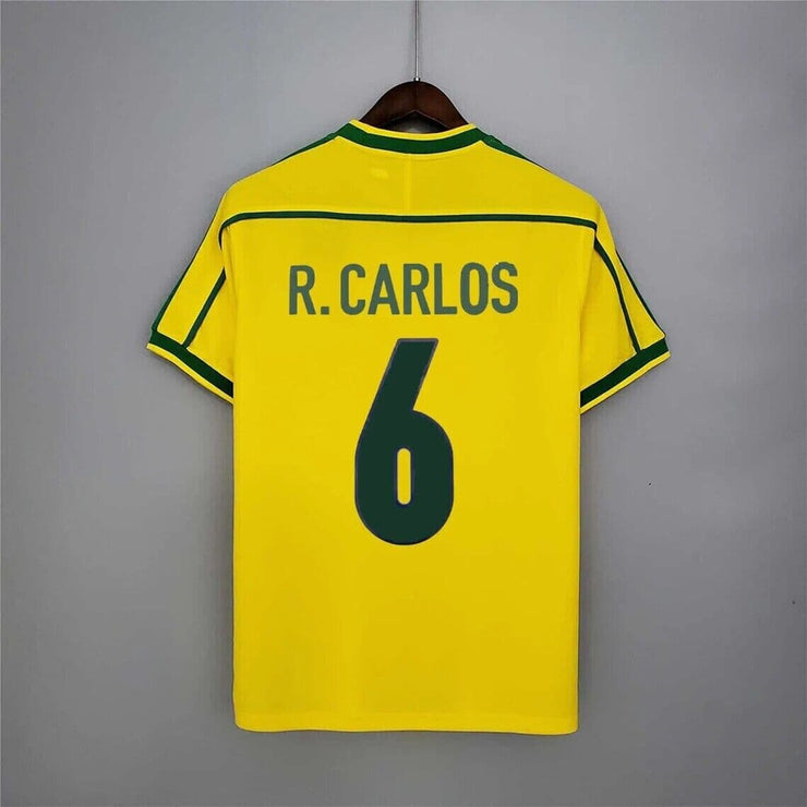 Brazil 1998 World Cup Home Away Retro Vintage Soccer Jerseys