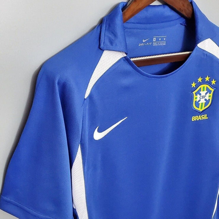 Brazil 2002 Ronaldinho 11 Away Retro Vintage Soccer Jerseys