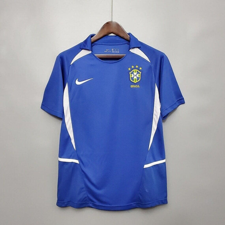 Brazil 2002 Ronaldinho 11 Away Retro Vintage Soccer Jerseys