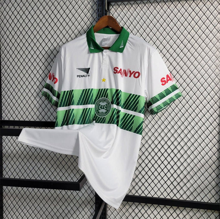 Coritiba white away retro shirts-