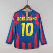 FC Barcelona 2005-2006 Final Champions League Iniesta Ronaldinho Home Retro-