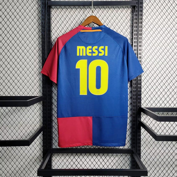 FC Barcelona 2008-2009 Messi Home Away Retro Soccer Jerseys