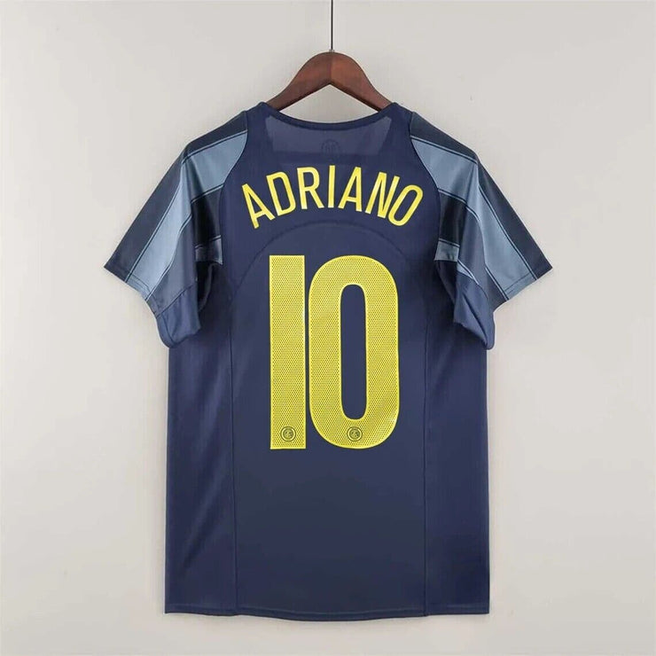 Inter Milan Vintage Away Shirt 2004-2005 Adriano 10-