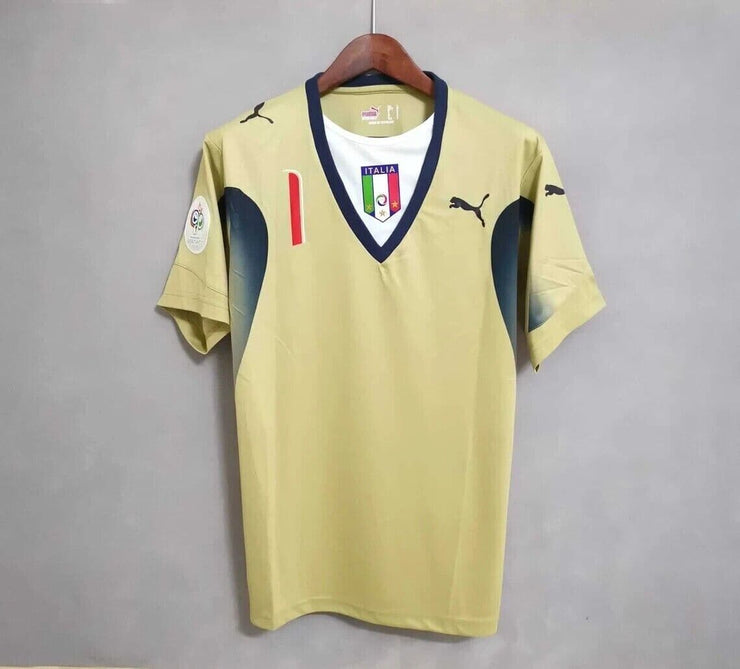 Italy Buffon 2006 World Cup Final Goalkeeper Soccer Jersey