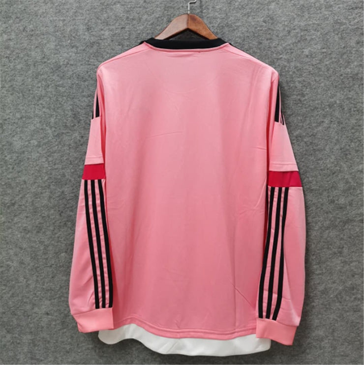 JUV away pink long sleeve Retro shirts