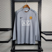 MNU gray goalkeeper Retro HOme shirts-