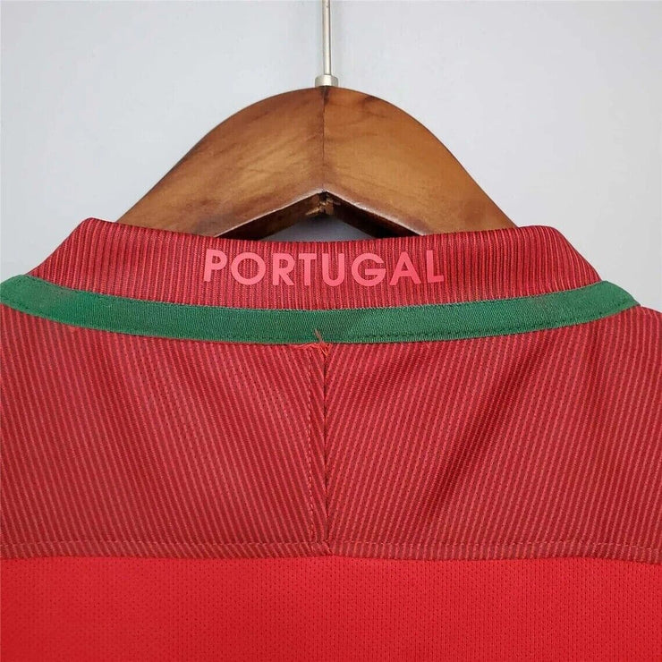 Portugal 2016 Final Cristiano Ronaldo 7 Home Retro Football T-Shirt