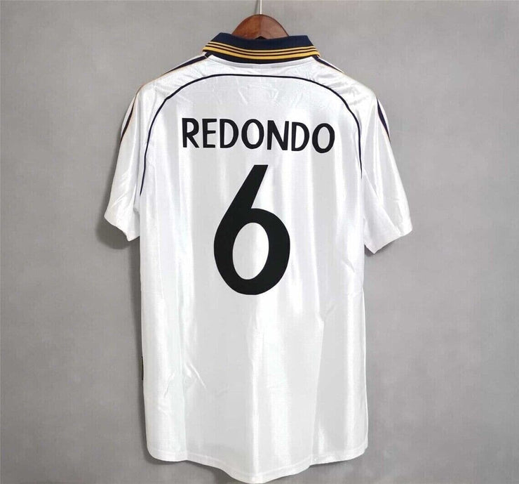 Real Madrid 1999-2000 Redondo 6 Home Retro Shirt-