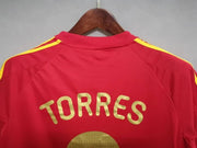 Spain Home Euro 2008 Final Fernando Torres 9 Soccer Shirt