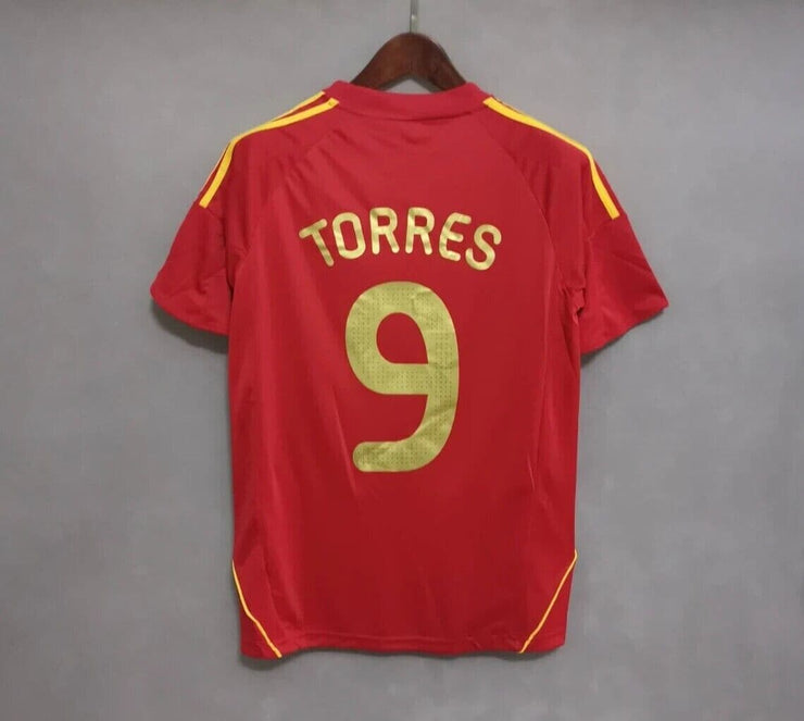 Spain Home Euro 2008 Final Fernando Torres 9 Soccer Shirt