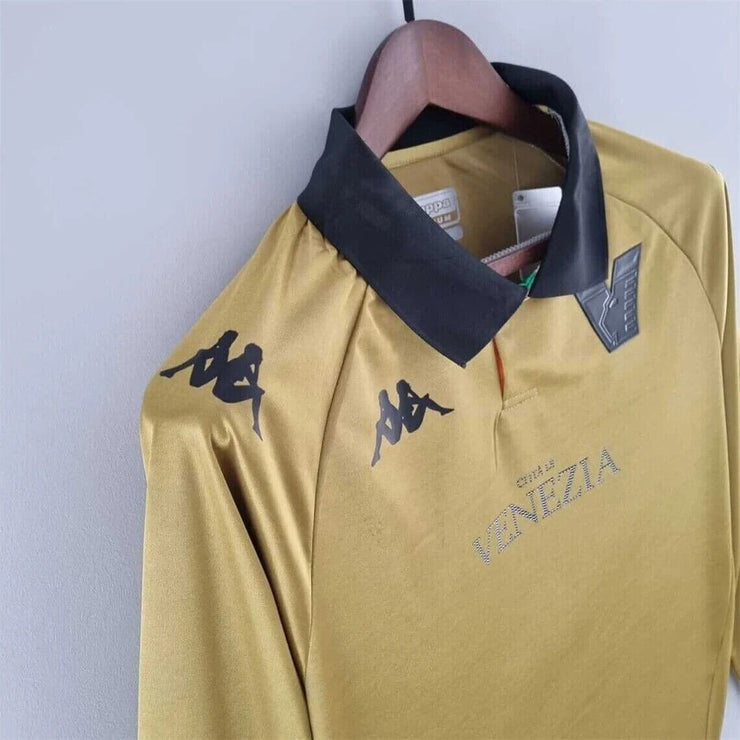 Venezia Away Gold 2021-2022 Long Sleeve Home Retro fc Soccer Jerseys