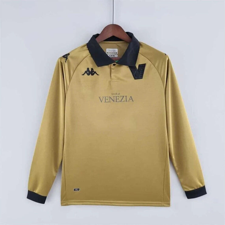 Venezia Away Gold 2021-2022 Long Sleeve Home Retro fc Soccer Jerseys