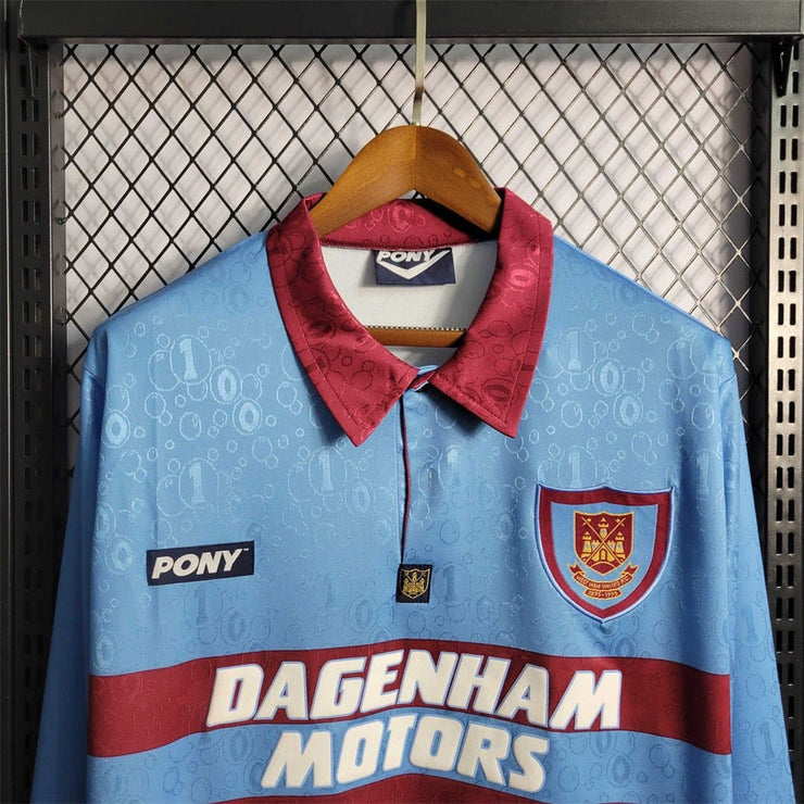 West Ham away retro shirts-